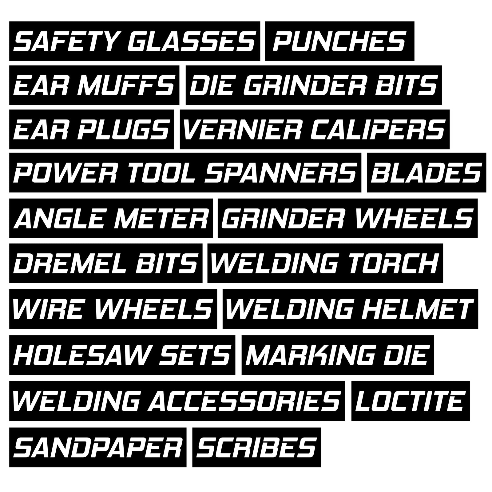 Magnetic Toolbox Labels - I Love Drift