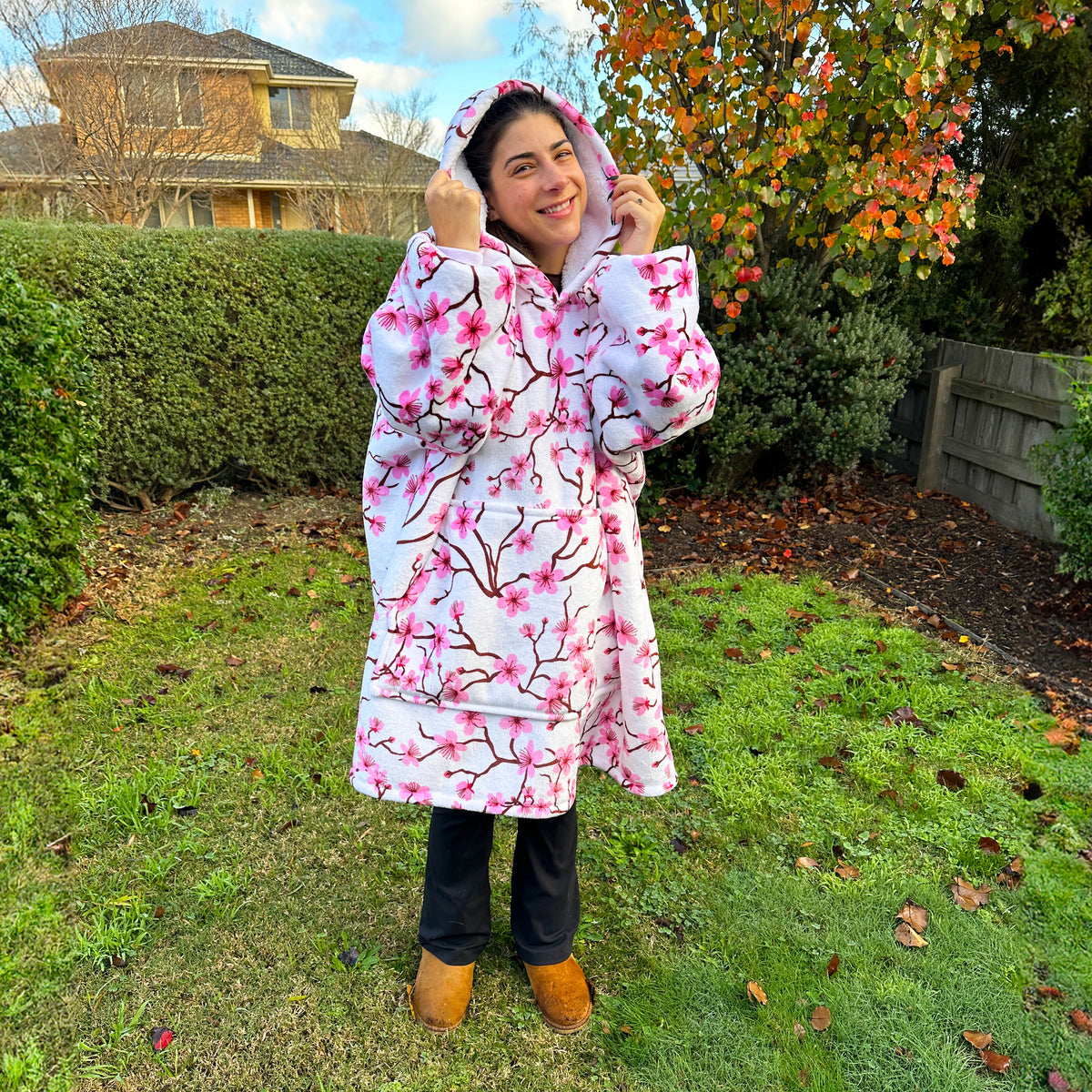 Sherpa Lined Blanket Hoodie